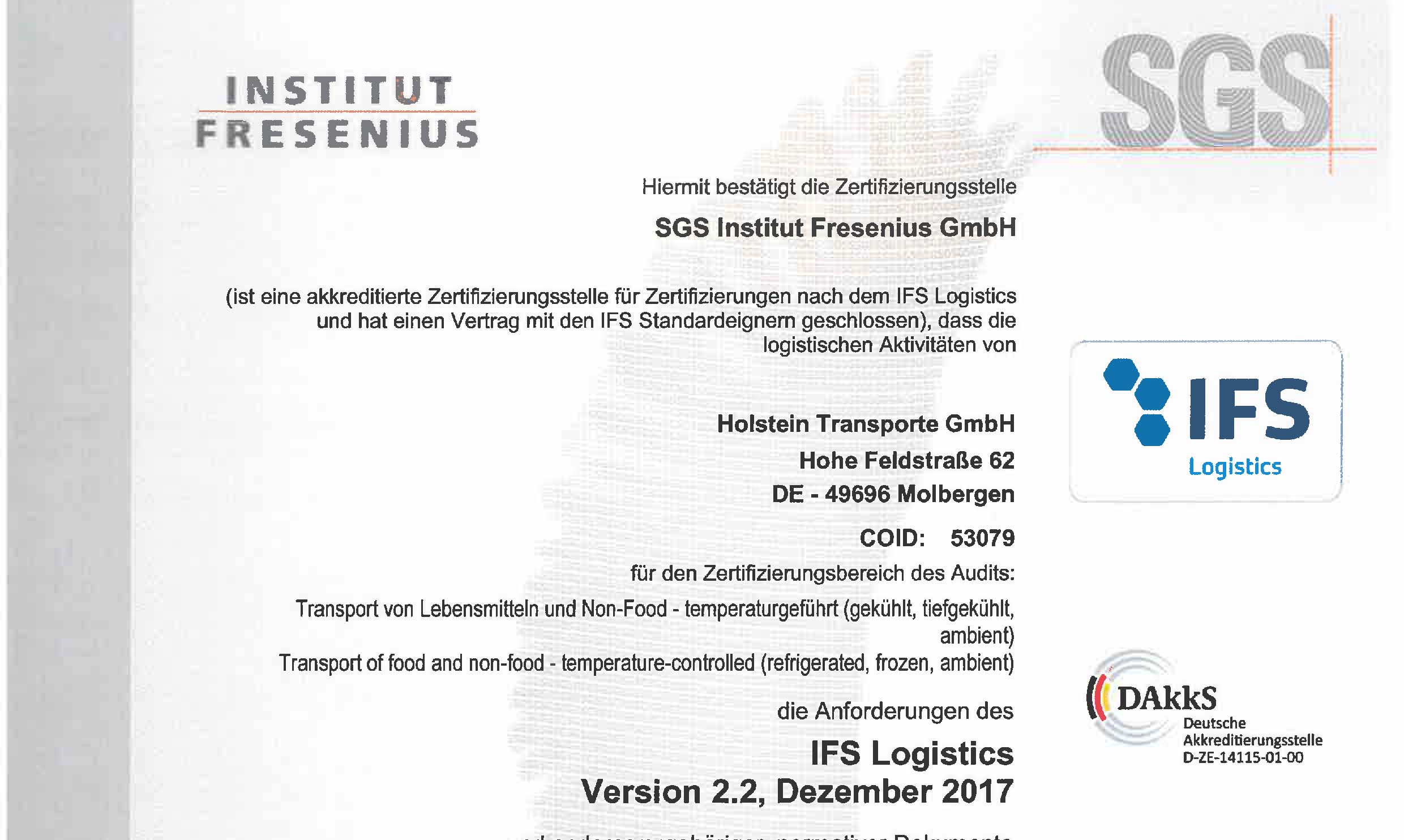 Unternehmen Holstein Transporte